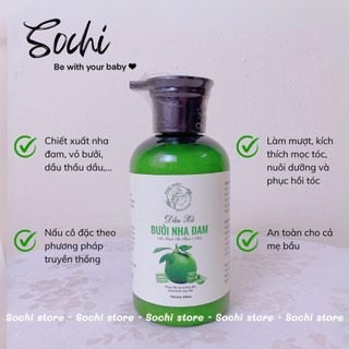 Dầu xả thảo mộc chiết xuất dầu dừa và nha đam / bưởi non và nha đam cho mẹ dung tích 300ml