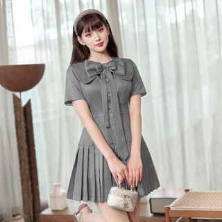 Lagom - đầm cổ sen dáng xoè phối nơ