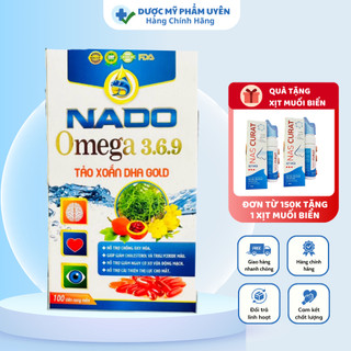 Dầu cá Omega 💟𝗙𝗿𝗲𝗲𝘀𝗵𝗶𝗽💟 Viên uống dầu cá Omega 369 tảo xoắn, cải thiện thị lực, hỗ trợ làm đẹp da