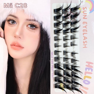 Mi tự nối tại nhà dáng đuôi cáo (tặng kèm keo nhíp) mã C28 sợi siêu mảnh