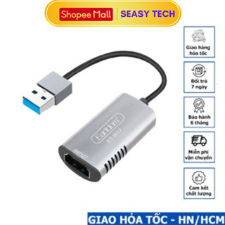 Cáp HDMI to USB 3.0 video capture Earldom W17 hỗ trợ Live Stream Camera, PS4, XBOX
