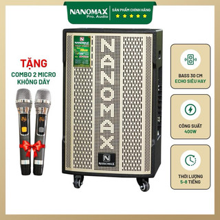 Loa kéo Nanomax SK-12X3 bass 30cm 380w karaoke bluetooth