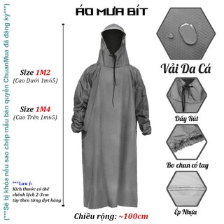 Áo Mưa Bít Người Vải Dù Tổ Ong Cao Cấp - Áo Mưa Chui (Giá sỉ, Nhiều màu tùy chọn, hàng có sẵn) - Hàng Xưởng Việt Nam