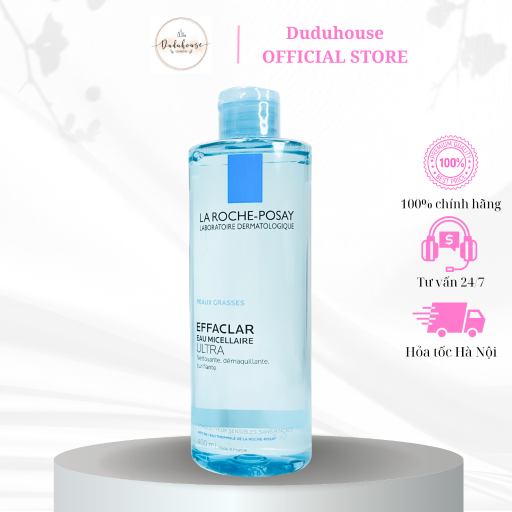 Nước Tẩy Trang La Roche-Posay Effaclar Micellar Water Cho Da Dầu Mụn 400ml Duduhouse