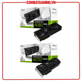 VGA Card Màn Hình PNY GeForce RTX 4070 Ti SUPER 16GB | RTX 4080 SUPER 16GB VERTO Overclocked Triple Fan Hàng Chính Hãng 