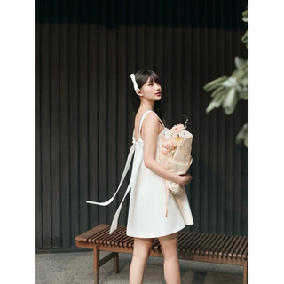 LAGOM - Đầm 2 dây dáng suông phối nơ (MORGAN DRESS)