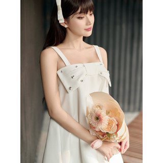 LAGOM - Đầm 2 dây dáng suông phối nơ (MORGAN DRESS)