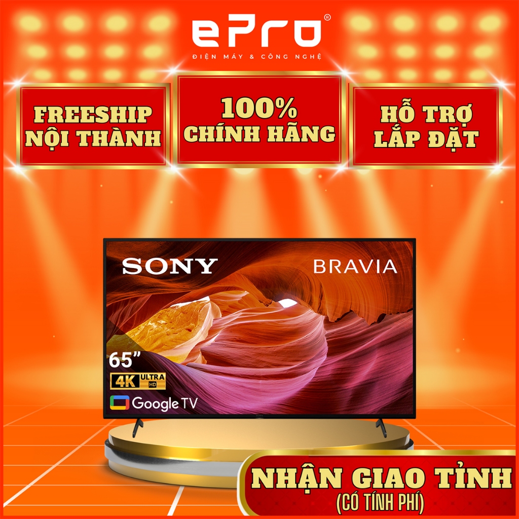 [MIỄN PHÍ GIAO LẮP] KD-65X75K - Google Tivi Sony 4K 65 inch KD-65X75K