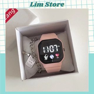 Đồng hồ nam nữ Unisex Led ROSE kiểu dáng phi hành gia dây cao su êm tay thời trang cá tính DH29