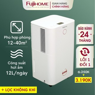Máy hút ẩm lọc không khí 40m2 Fujihome Nhập Khẩu