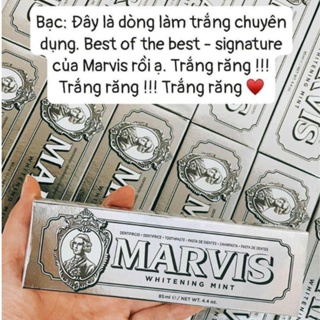 Kem Đánh Răng Marvis Whitening Mint Chính Hãng - Siêu Trắng Răng