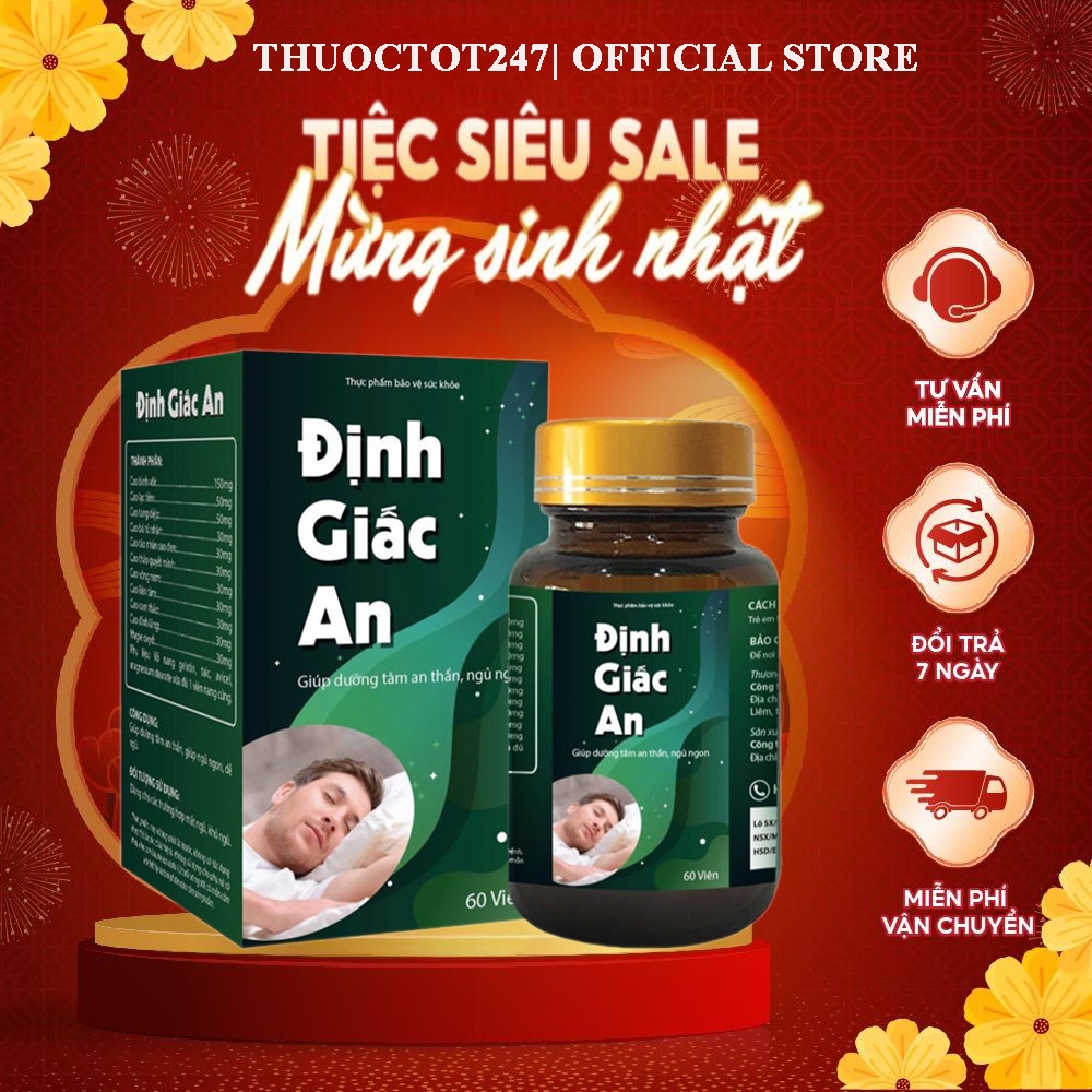 ✅ Định Giấc An Chính Hãng  [Freeship] ❤️ Hỗ trợ ngủ ngáy,mất ngủ