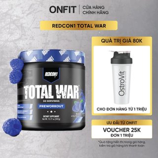 Redcon1 total war pre workout | hỗ trợ bổ sung năng lượng, sức bền & sự tập trung