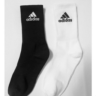 Tất ADIDDAS cổ cao Hàng dày xuất khẩu Vớ thể thao dệt kim cao cấp 95% Coton hạn chế mùi hôi và thông thoáng