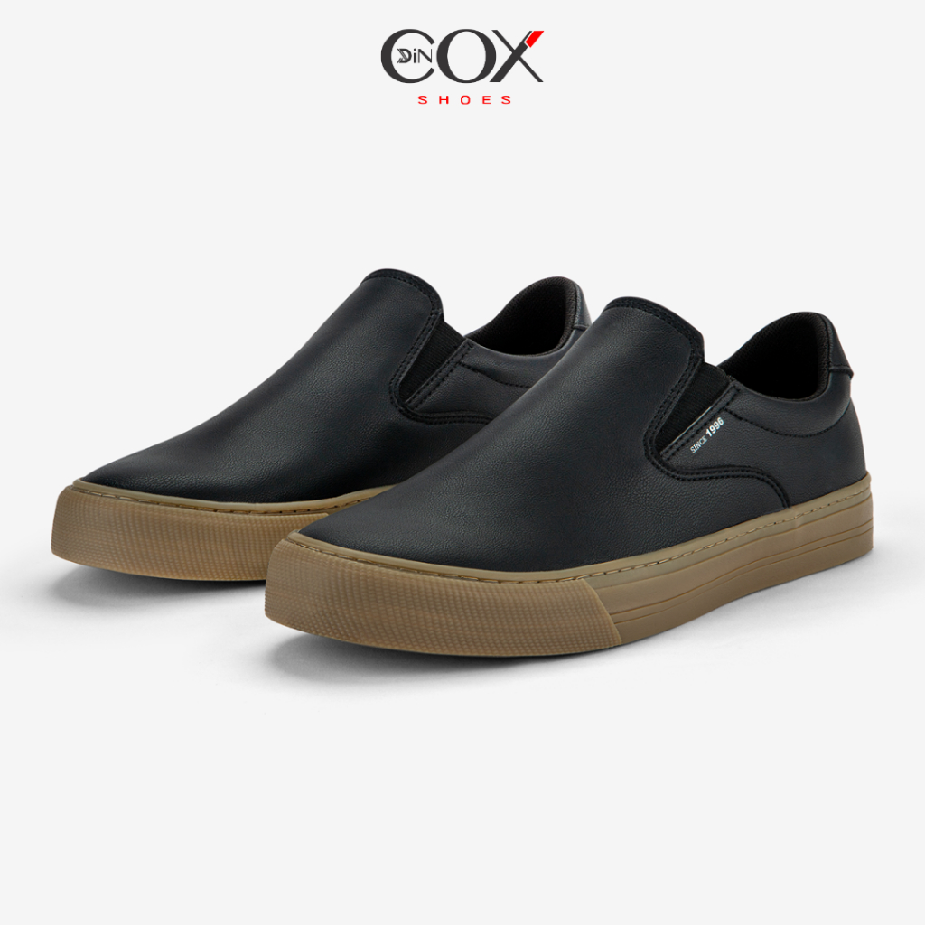 [Mã FADEP1005 giảm đến 30k đơn từ 99k] Giày Lười Da Nam DINCOX C38 Đơn Giản, Lịch Lãm Slip on Black