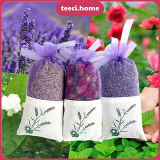 Túi Nụ Hoa Khô Mini Treo Phòng Treo Tủ Quần Áo Ô Tô Gói Tinh Dầu Thơm Tự Nhiên Mùi Dịu Nhẹ TEECI U065
