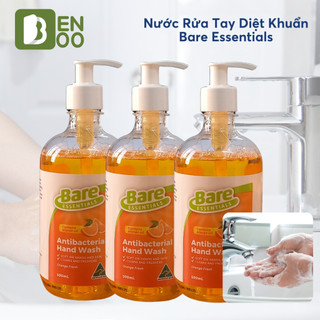 Nước rửa tay diệt khuẩn hương cam BARE 500mL Bảo Vệ Khỏi 99.9% Vi Khuẩn Gây Bệnh, Duy Trì Độ Ẩm Và Làm Mềm Da Tay