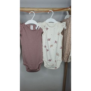 1 set 2 chiếc body cánh tiên romper HM H&M auth cho bé xinh