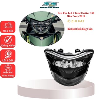 Pha đèn LED 2 tầng xe Yamaha Exciter 150 Sporty 2019 hàng chính hãng ZHI.PAT