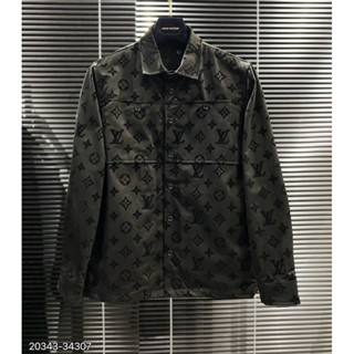 Áo Sơ mi nam hiệu LV họa tiết thêu cực nét tay dài phong cách trẻ trung chuẩn form