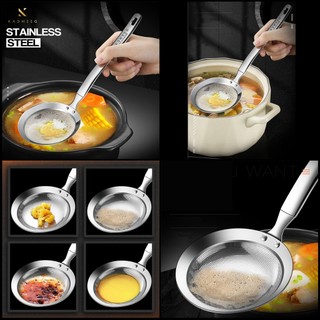 Muôi inox lọc cặn, vớt dầu kacheeg dyli cao cấp