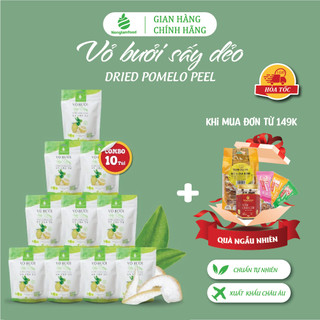  Combo 10 Túi Vỏ Bưởi Sấy Dẻo Nonglamfood 85g| Hỗ trợ ăn kiêng, tăng đề kháng