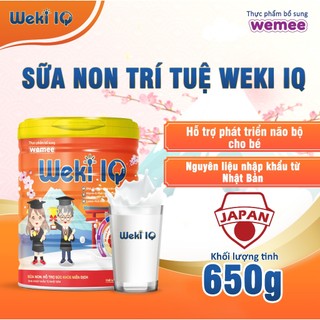 Sữa phát triển trí não Weki IQ( 650gr ), sữa non phát triển não bộ, trí tuệ, bổ sung dinh dưỡng cho bé