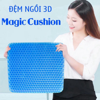 Đệm Ngồi Silicon 3D 2 Lớp Thoáng Khí MAGIC CUSHION - Nệm Ngồi Ghế Ô Tô, Văn Phòng