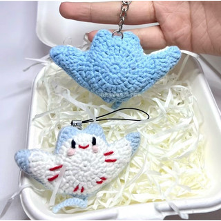 móc khoá cá đuối bằng len (tiemcoochan)