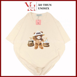 Áo Thun PHÔNG UNISEX in Decal GẤU TEDDY BEAR ADLV TRUYỀN THỐNG VIỆT NAM VIETNAM (Đủ size M-L-XL-XXL BIGSIZE)