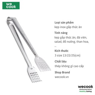 Kẹp gắp đá , đồ ăn inox G2