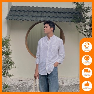 Áo sơ mi oxford nam cổ trụ Độc menswear form regular thanh lịch, trẻ trung - SM480