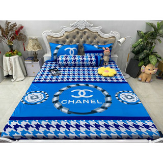 Bộ Ga Thun Hàn Quốc Chanel cũ ( 4 món ko mền)