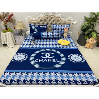 Bộ Ga Thun Hàn Quốc Chanel cũ ( 4 món ko mền)