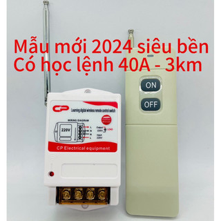 Công tắc điều khiển từ xa LW 40A 3km 220V  ☛Freeship☜ Điều khiển từ xa công suất lớn có học lệnh