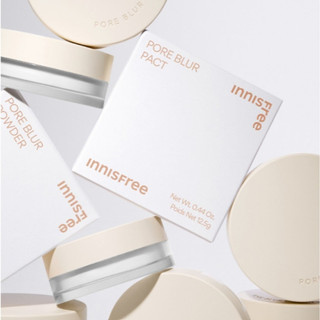 (BILL HÀN) Phấn Phủ Dạng Nén, Bột Làm Sáng Da Và Se Khít Lỗ Chân Lông INNISFREE Pore Blur Pact 12.5g, Pore Blur Powder 1
