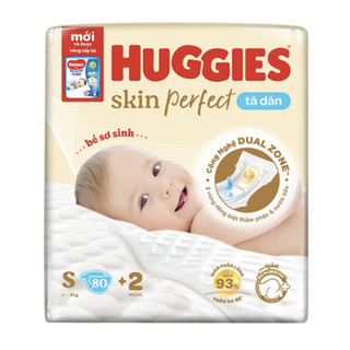 Tã dán huggies size s80+2m cho bé sơ sinh từ 4-8kg