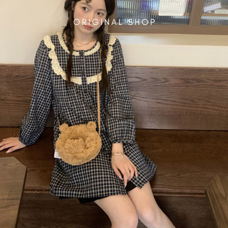 Váy Sơ Mi Kẻ Vintage Váy Dáng Lỡ Siêu Xinh Cao Cấp