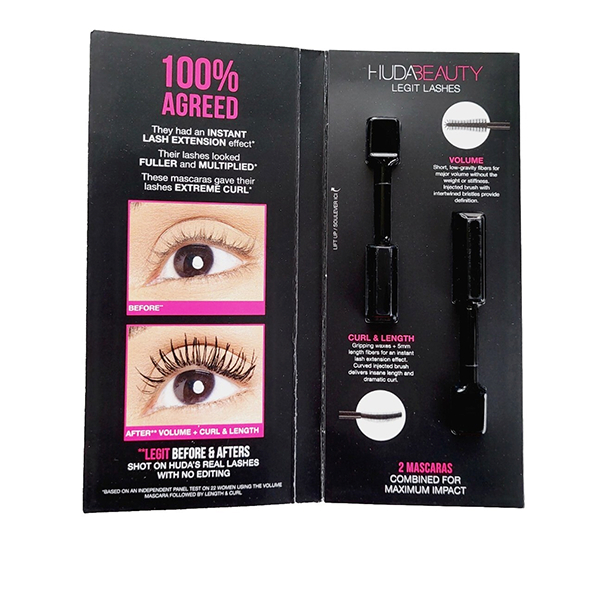 Sample Mascara HUDA Legit Lashes - Dài, dày & cong mi