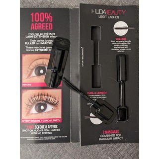 Sample Mascara HUDA Legit Lashes - Dài, dày & cong mi