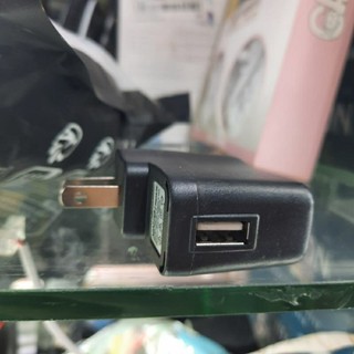 Củ sạc đen 5V/1A cổng USB có đèn báo ADAPTER