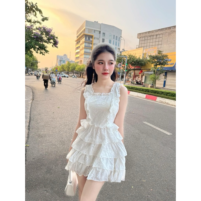 đầm XÔ THÊU TRẮNG BÈO
