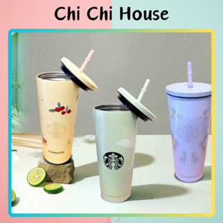 [ Tặng kèm túi nhựa trong ly 750ml] Ly giữ nhiệt Ly Starbuck Cold Cup Dung Tích 750ml Giữ Nhiệt Tốt