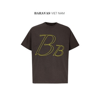Áo Thun Baravas Brown Form Regular / Signature BB - Version Premium
