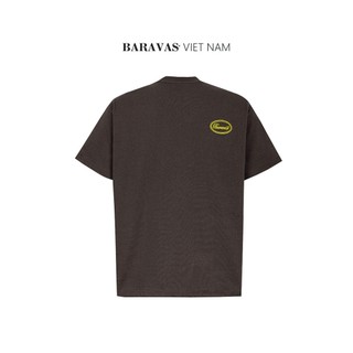 Áo Thun Baravas Brown Form Regular / Signature BB - Version Premium