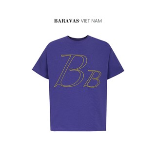 Áo Thun Baravas Violet Form Regular / Signature BB - Version Premium