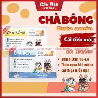 Topping Chà Bông Beta Amin Trộn Hạt, Pate Tăng Cường Miễn Dịch Bổ Sung Dinh Dưỡng Cho Chó Mèo