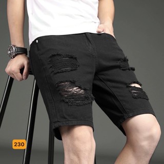 Quần short jean nam co giãn, quần bò lửng nam rách nhiều màu thời trang Bi shop ms209