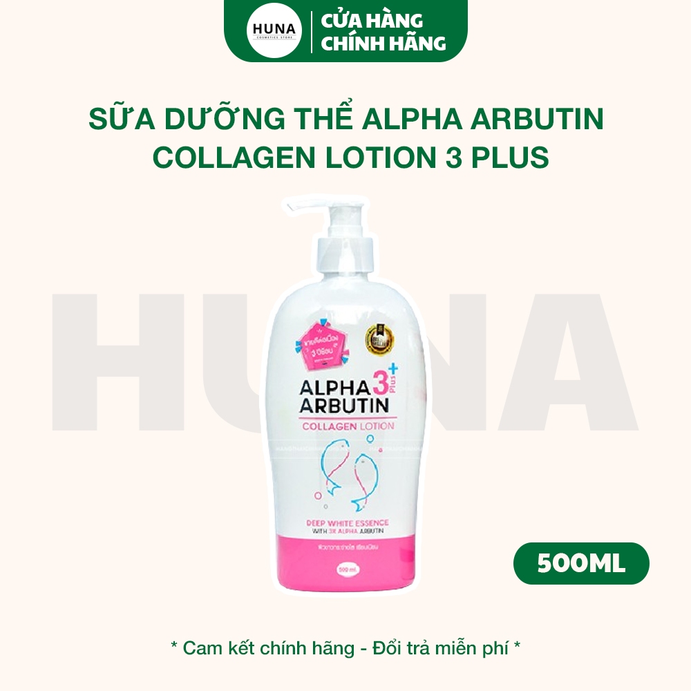  Sữa Dưỡng Thể Alpha Arbutin Collagen Lotion 3 Plus 500ml Thái Lan