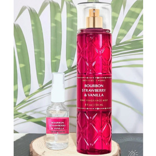 Xịt thơm bourbon strawberry and vanilla bath and bodyworks
